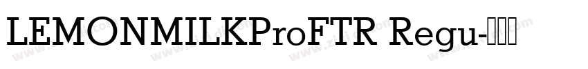 LEMONMILKProFTR Regu字体转换